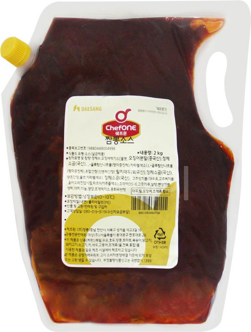대상 쉐프원 짬뽕소스, 2kg, 1개