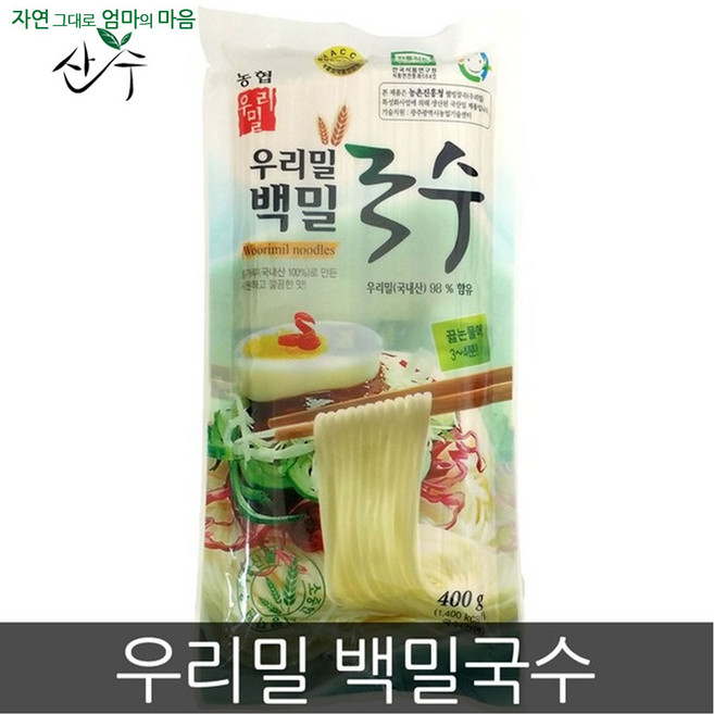 우리밀농협 백밀국수 (400g), 400g, 1개