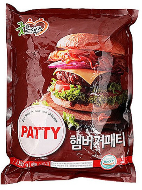 모닝하임 원하프햄버거패티2.5kg굿프렌즈총알배송, 2.5kg, 1개