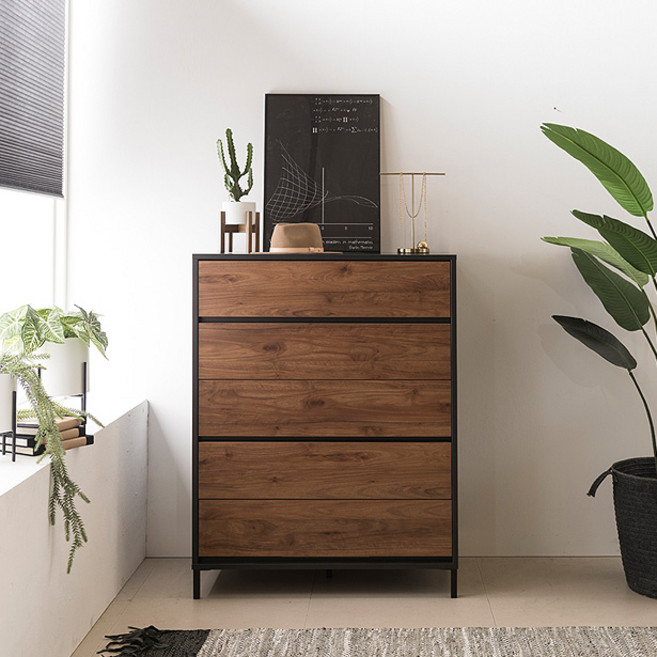 무드 레트로 5단 서랍장