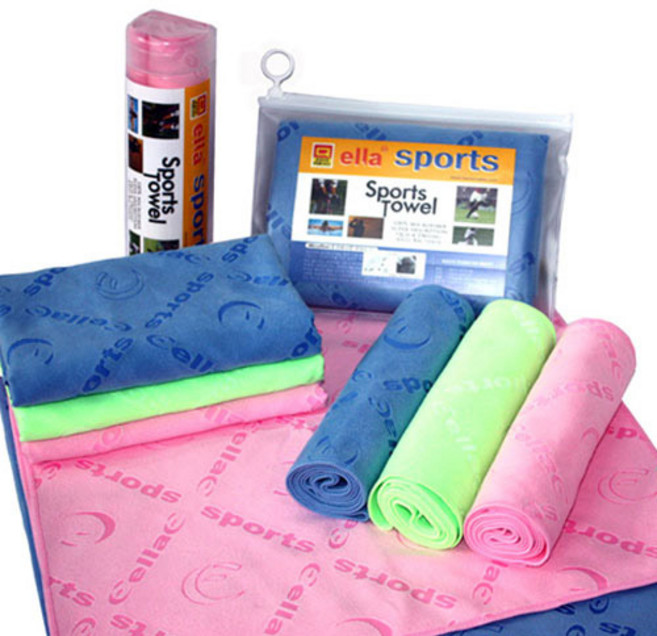 힐포 국산 극세사 건식 항균 쟈가드 스포츠타올 100x20cm(3P) 운동 등산 수영 헬스타올 극세사타월, 오렌지, 3개