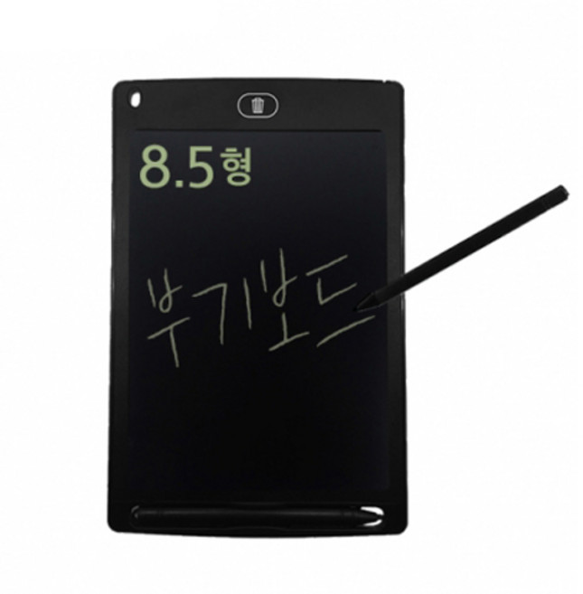 LANstar 그림 메모판 전자 보드 Writing Tablet 8.5형, black, LS-BOOGIE-8.5N