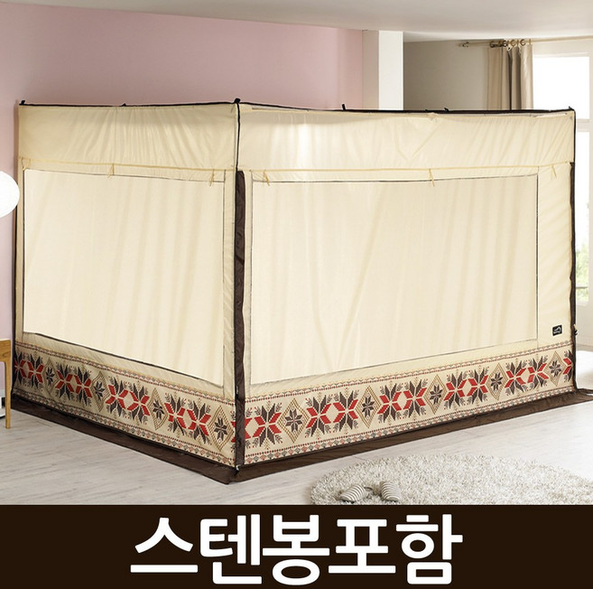 알뜨리 사각 난방 방한 보온 텐트(스텐봉포함) 난방텐트