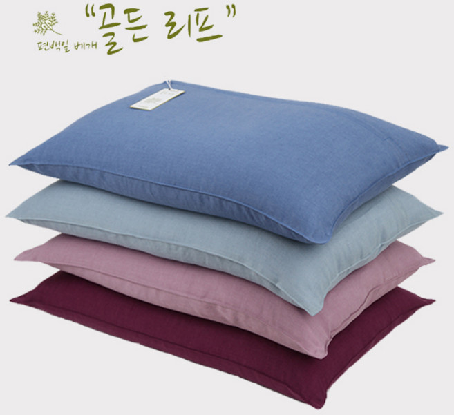 세컨허즈 편백잎베개 (편백나무베개), 스카이블루, 1개