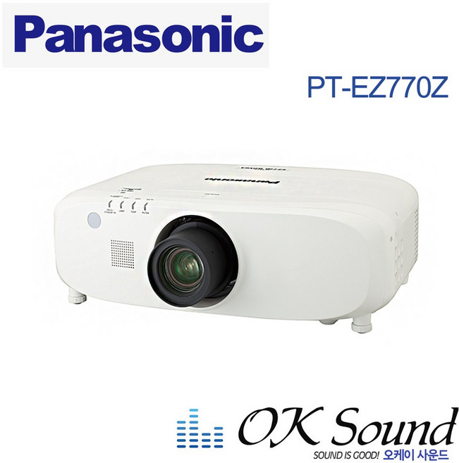 PANASONIC PT-EZ770Z 빔 LCD 프로젝터 6500안시 WUXGA 학교 교회 강당용