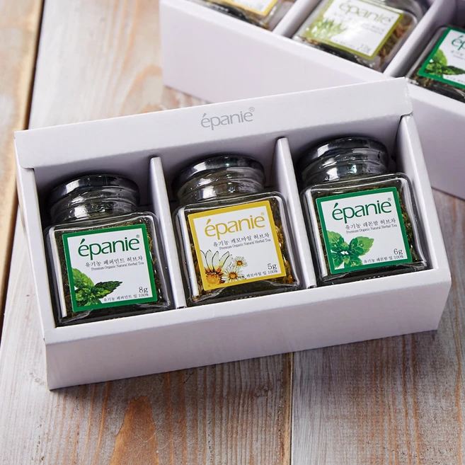 에빠니 유기농 미니3종 허브차 선물세트, 1세트 - 쿠팡