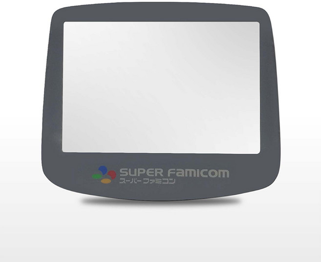 GBA 백라이트 슈퍼패미콤 에디션 강화유리 LCD 커버, 1개