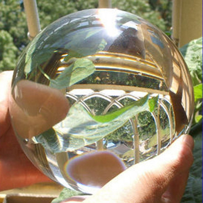 기모아 크리스탈구15cm 유리구슬 수정구 풍수인테리어 크리스탈구슬