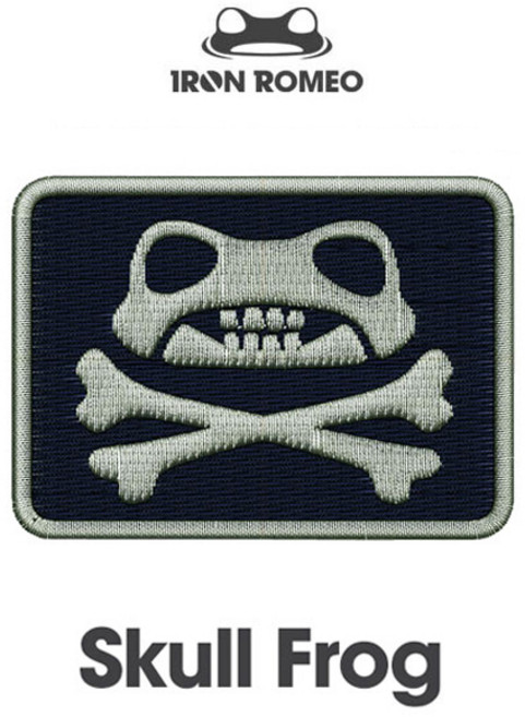 IRON ROMEO 아이언로미오 패치 020 스컬 프로그 (블랙) 와펜 브로치 뱃지 장식