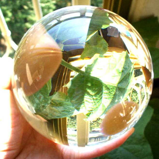 기모아 유리구슬 13cm 유리구 크리스탈구슬 풍수인테리어소품 수정구