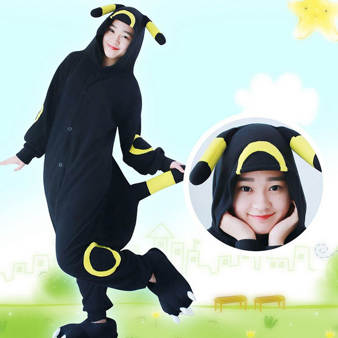 자두나무 성인 극세사 캐릭터 블랙키 동물잠옷