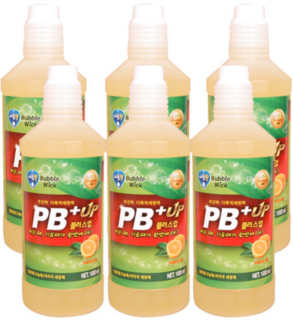 PB 1 플러스 업 다목적 세정제 교체용 1000ml, 6개, 1L