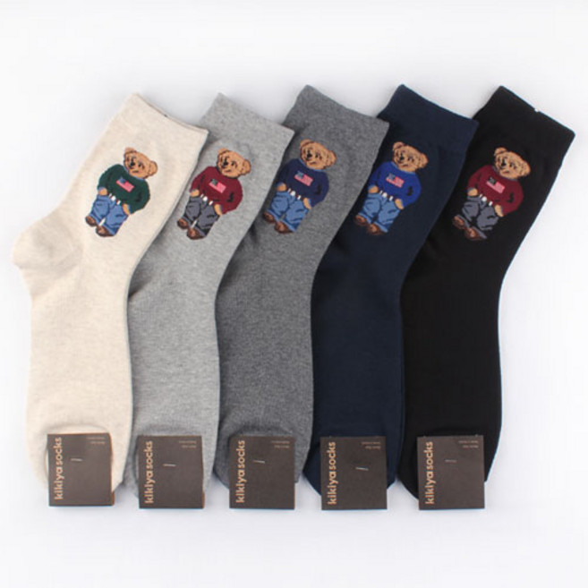 양말예찬 남성용 빅베어 패션양말