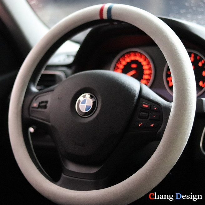 [창디자인] 정품 샤무드 사계절 핸들커버 삼선프랑스, 로맨틱 그레이