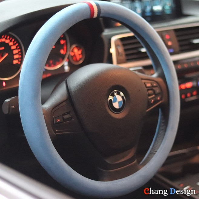 [창디자인] 정품 샤무드 사계절 핸들커버 삼선프랑스, 어니스티 블루