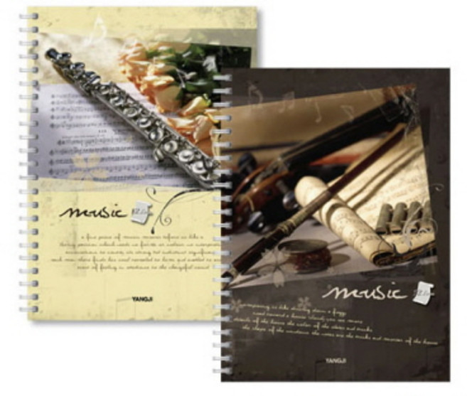 아주문구양지 음악노트 대 3호, 음악노트 대 4호(12줄) 4000원