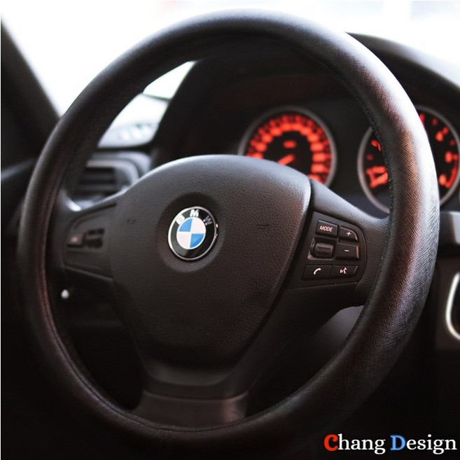 [창디자인] 프리미엄 사피아노 가죽 핸들커버, 1.시크 블랙