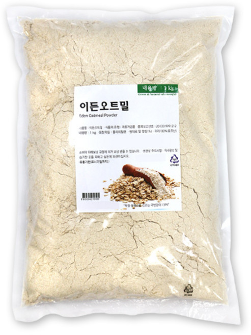 기타 오트밀 분말 1kg 귀리 가루 파우더 식사대용 선식, 1개