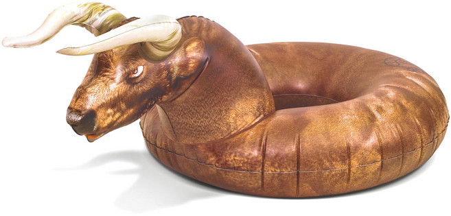 Gofloats 버킨 불 파티 성인용 튜브, 혼합 색상, 1개