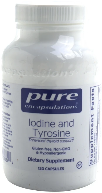퓨어인캡슐레이션 아이오딘 앤 타이로신 캡슐 글루텐 프리, 1개, 120정 - 쿠팡