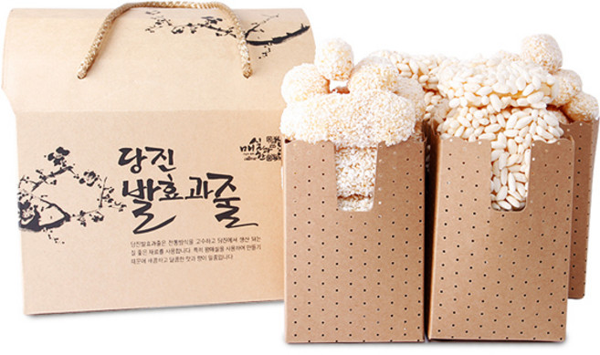 전대표 매실 한과세트 2호(유과+산자) 당진 할매 손맛 Korea traditional dessert, 1개, 800g