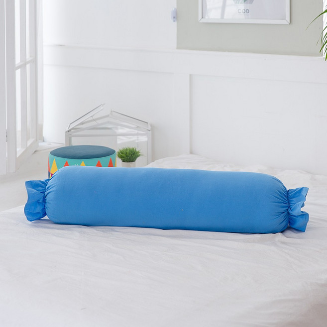 조우니 솜사탕 바디필로우 안고자는 대형롱쿠션, 솜사탕 바디필로우 커버만(블루)