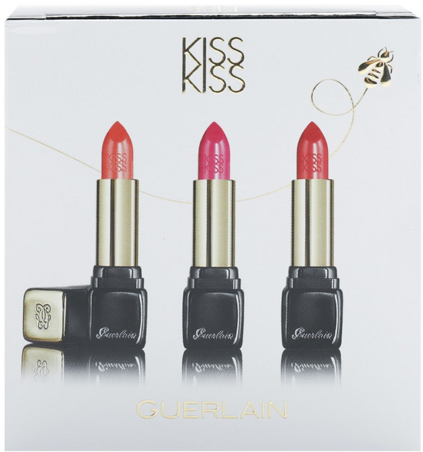 겔랑 키스 트리오 오브 크리미 셰이핑 립 컬러 3.5g, 325 Rouge Kiss+361 Excessive Rose+344 Sexy Coral, 3개입