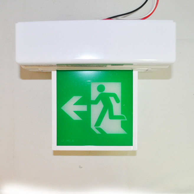 LED유도등 국산 유도등 LED 천장 피난구 도광판 소형 단면 좌방향, 1개