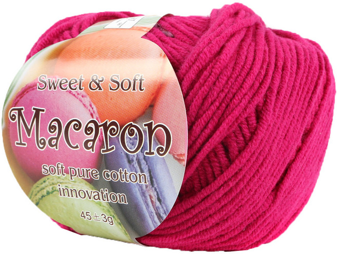 마마니트 마카롱 뜨개실, 54 체리핑크, 1개