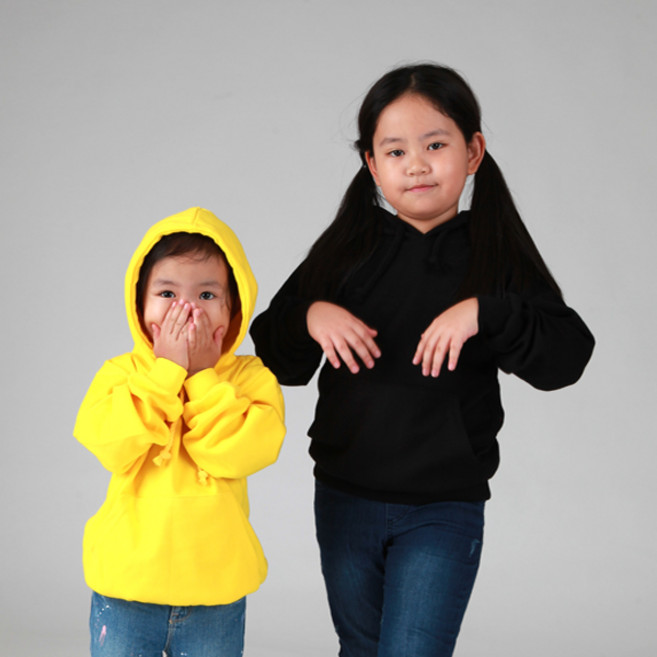 미소어패럴 남녀공용 아동 후드 티셔츠