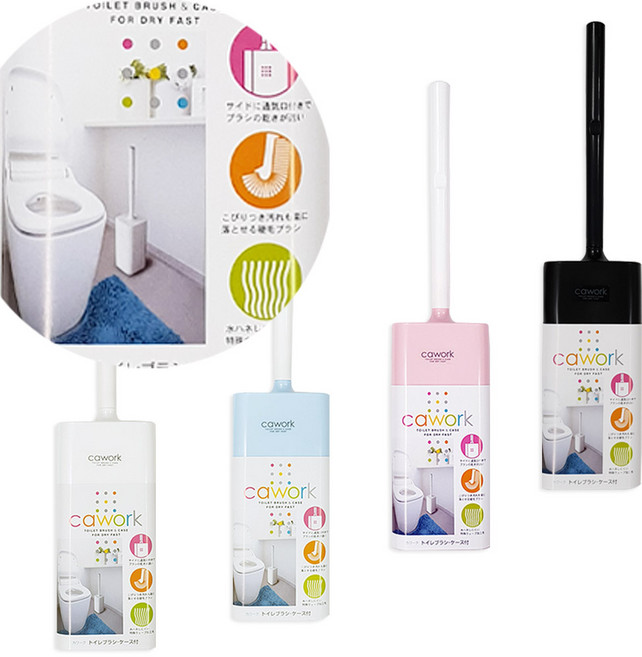 코쿠보 일본 변기솔 양변기 브러쉬 변기 청소솔, 1개