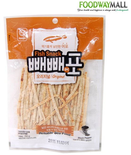 빼빼어포 오리지널 24g x 10봉 피쉬스낵 어포 어채, 1개