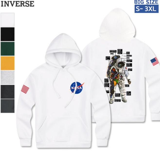 [CTS-H12]남여공용 NASA 후드티