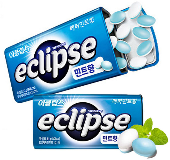 이클립스 페퍼민트향 캔디, 31g, 8개