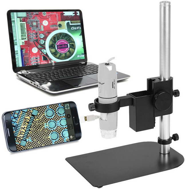 디지버드 USB 디지털 현미경 MSP-8000 + 전용 상하조정 스탠드, 단품