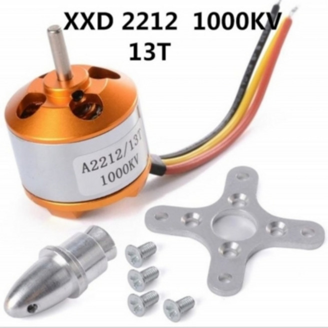 드론 브러시리스 모터 A2212/13T 1000KV 멀티 쿼드 RC, 1개
