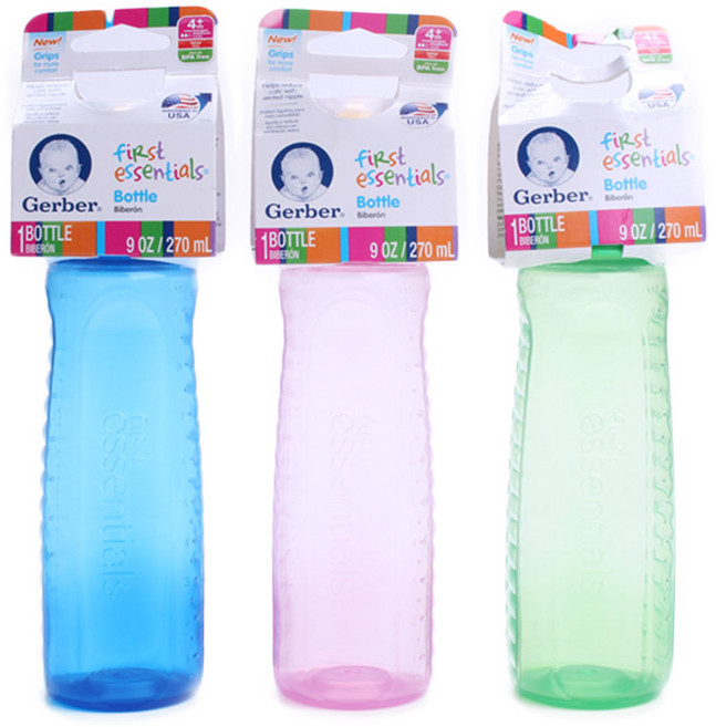 거버 퍼스트 에센셜 보틀 젖병 270ml, 4개월 이상, 랜덤 발송, 1개