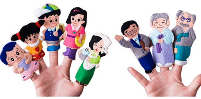 손가락 가족이야기 (한복할머니)