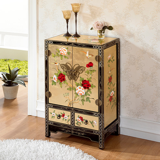 금박 나비장(중) 빈티지 인테리어가구 수공예제품 수납장