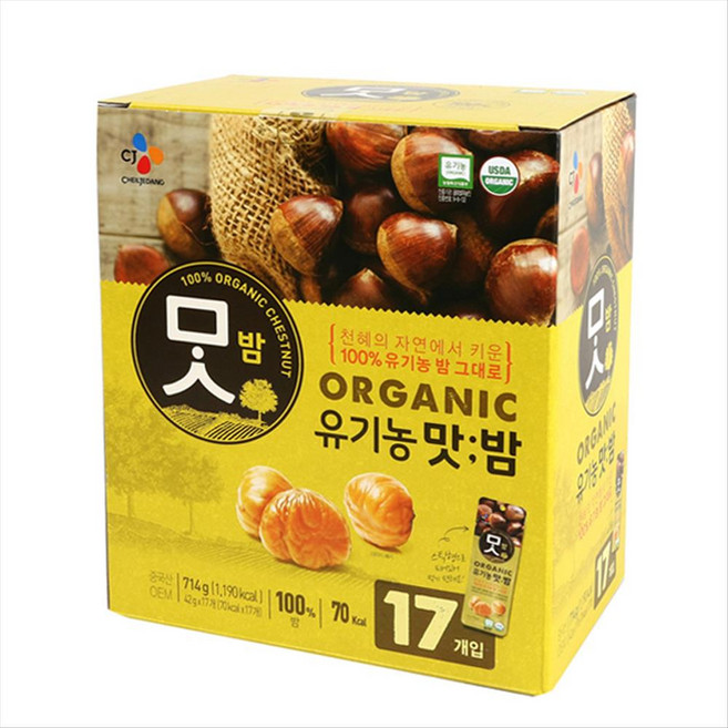 CJ맛밤 유기농 맛밤, 714g, 1개