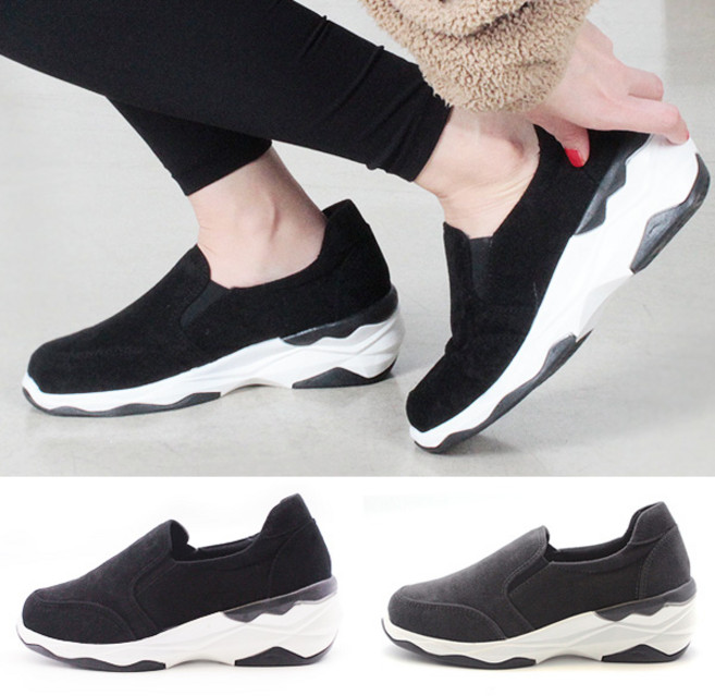 베라슈즈 편안한착화감 발편한 키높이 6센티 국산 여성 세무 슬립온 앨마