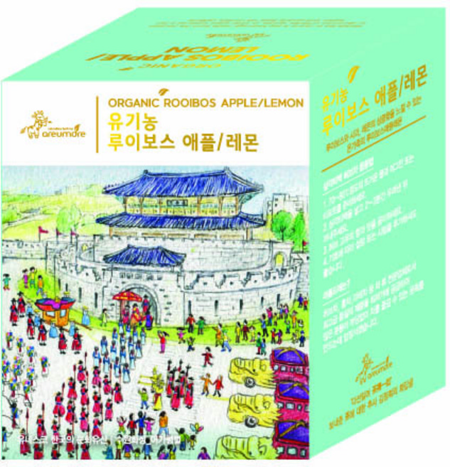 아름드레 유기농 루이보스애플앤레몬 허브차, 1.5g, 10개