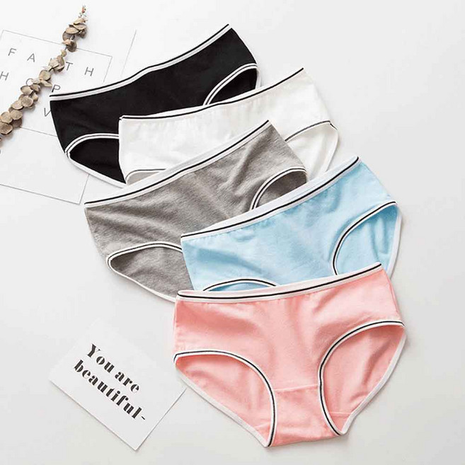 여성 팬티세트 면팬티 주니어 학생 요일 레이스 위생 노라인 심리스 레이스 요가 휘트니스 팬티