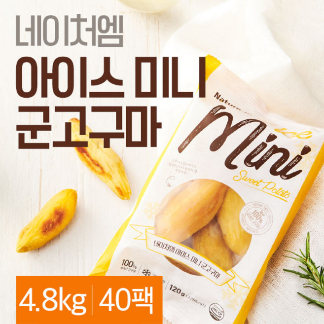 네이처엠 아이스 미니고구마, 120g, 40개