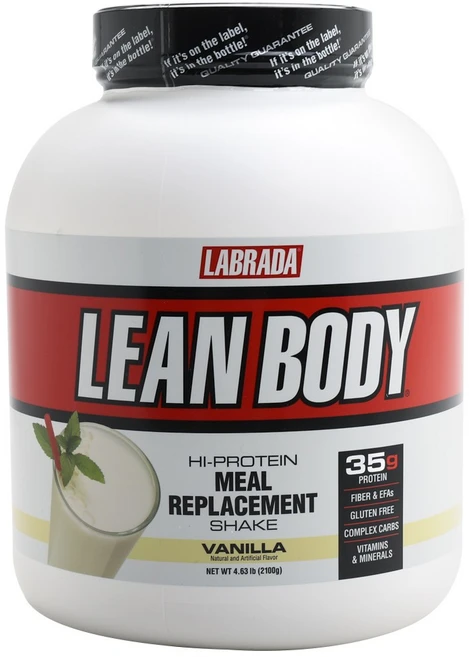 라브라다뉴트리션 린 바디 밀 리플레이스먼트 쉐이크 바닐라, 1개, 2.1kg - 쿠팡