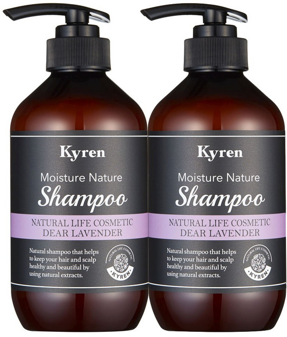 키렌 모이스처 네이처 디어 라벤더 샴푸, 2개, 500ml