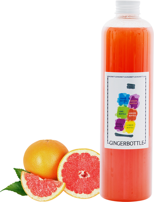 [진저보틀] "100% 생자몽 통착즙" 수제 자몽청 600ml, 1개