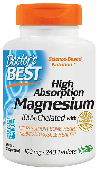 닥터스 베스트 킬레이트 고흡수성 마그네슘 미네랄100mg, 240정, 1개