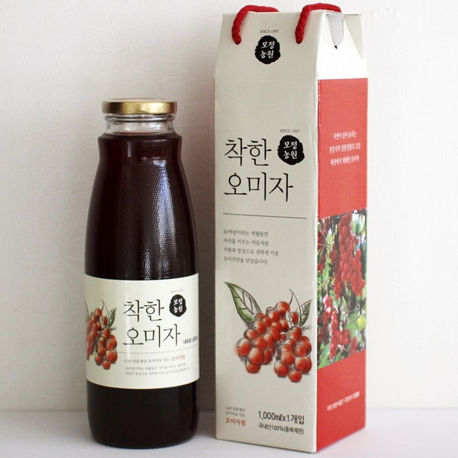 모정농원 오미자청 1리터, 1개입, 1L