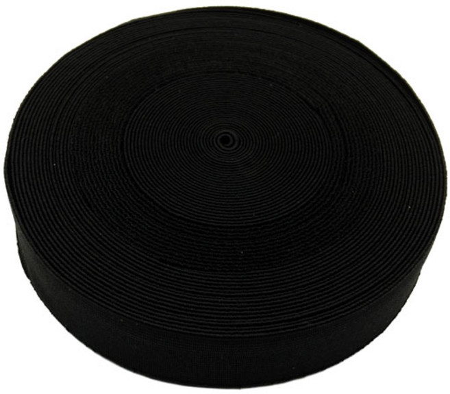 허리 고무줄 허리밴드 고무밴드 바지고무줄 90cm(1yard), 50mm(블랙) 1YARD, 1개